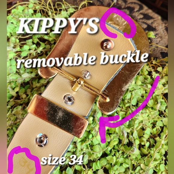 KIPPYS Leather Handmade Crystals Purple Crystalss Leather Western Buckle Belt 34 - Picture 12 of 16